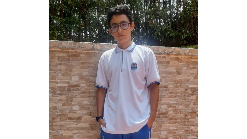 Juan Manuela Falla, estudiante del colegio Santa Teresita, de Chinchiná.