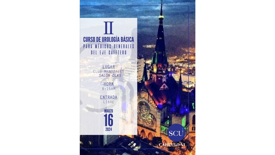 En el II Curso de Urología Básica para Médicos Generales del Eje Cafetero se abordarán distintos temas de interés para la salud masculina.