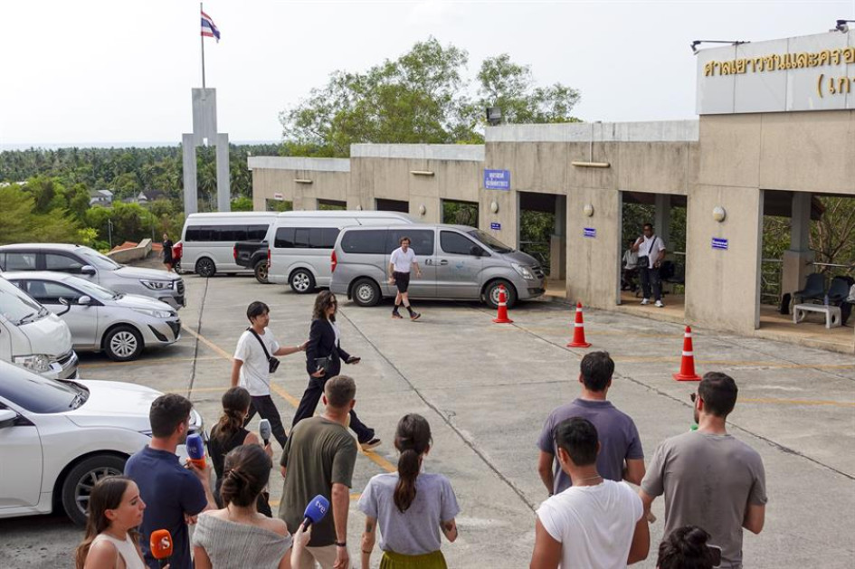 La analista de inversiones Silvia Bronchalo, madre de Daniel Sancho, acude a la segunda sesión del juicio contra su hijo, acusado del asesinato premeditado del cirujano colombiano Edwin Arrieta.
