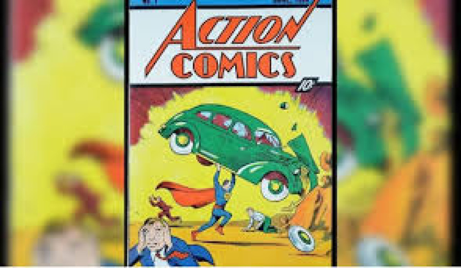 Ejemplar del número 1 de la revista 'Action Comics' de Superman.