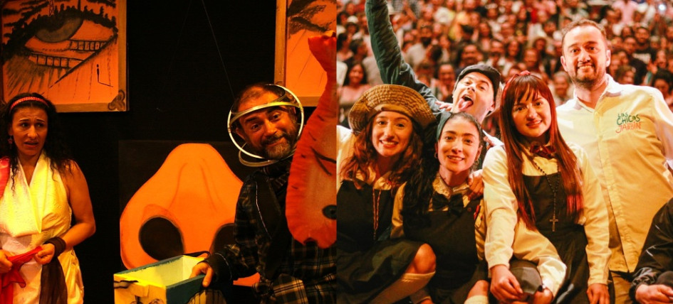 Actores en Escena y Los Chicos del Jardín están de fiesta. 