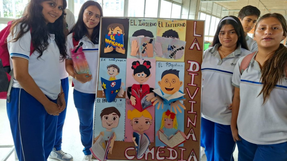 Los estudiantes se expresaron a través de carteles y stands.