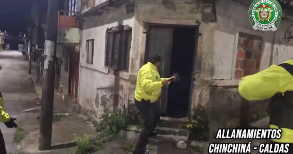 Uno de los allanamientos ejecutados.