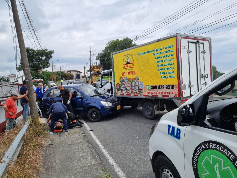 El accidente ocurrió en el Bajo Tablazo, de Manizales. 