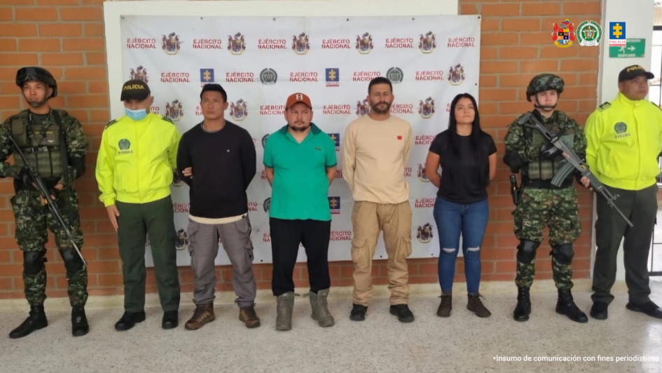 María Alejandra Ojeda Londoño, Édgar de Jesús Orrego, alias Firu, y Wenser Duque, alias Oliver González, del Estado Mayor Central, fueron enviados a la cárcel.