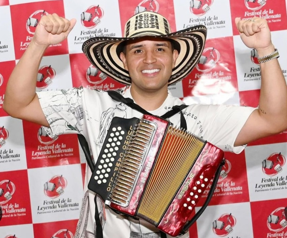 Jaime Luis Campillo el rey profesional en el Festival de la Leyenda Vallenata en Valledupar.
