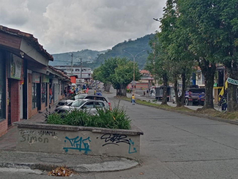 La antigua zona rosa de Chinchiná.