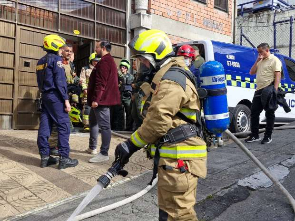 A la emergencia llegó Bomberos.