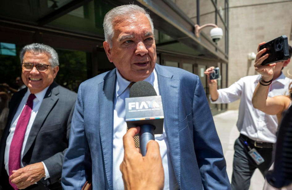 Ismael 'El Mayo' Zambada, después de su audiencia.