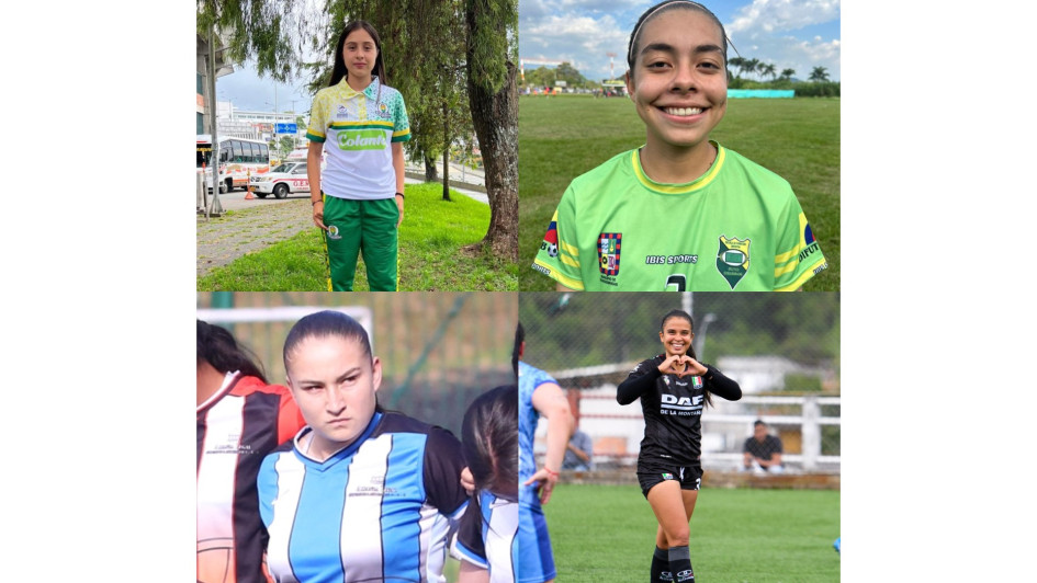Las capitanas de los equipos finalista de la Copa La Patria Femenina. 