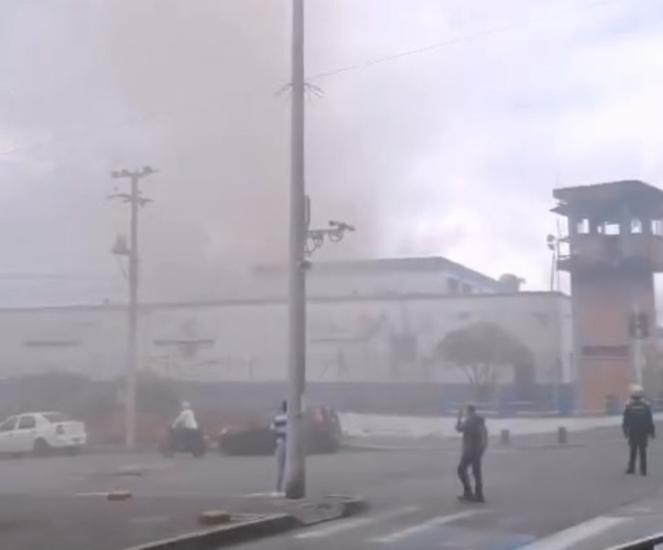Incendio en la cárcel La 40 
