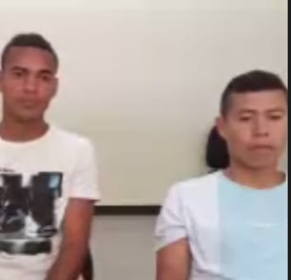 Foto| LA PATRIA Mauricio José Murillo Cavadias y Miller Eduardo Martínez Ortiz.