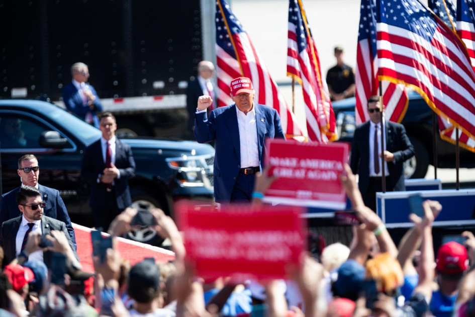 El candidato presidencial republicano Donald Trump. 