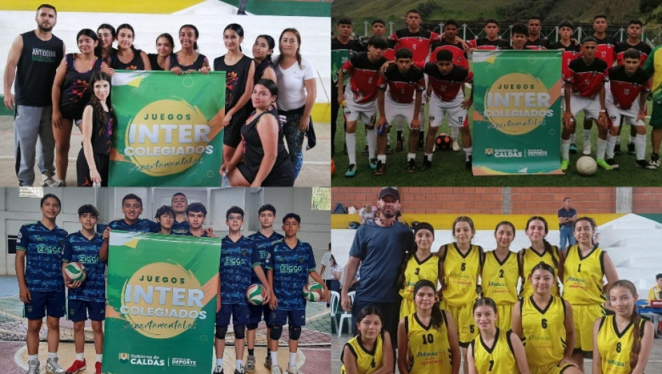 Varios de los equipos que participan en los zonales intercolegiados.