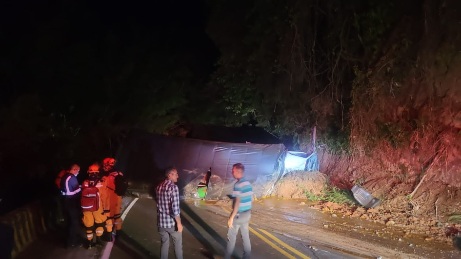 El accidente, foto suministrada a LA PATRIA.