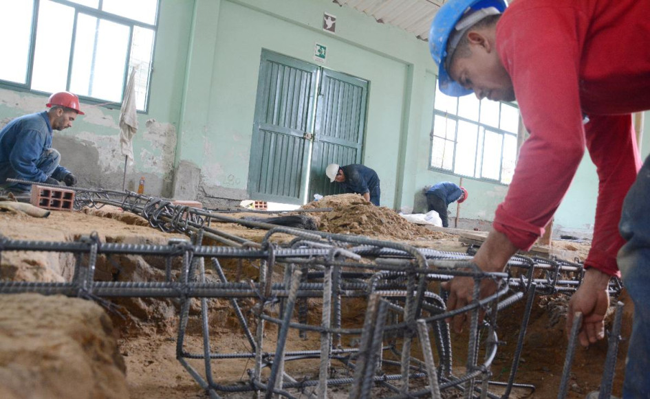 Los arreglos en la I.E. Villa del Pilar arrancaron en junio y se extenderán hasta noviembre.