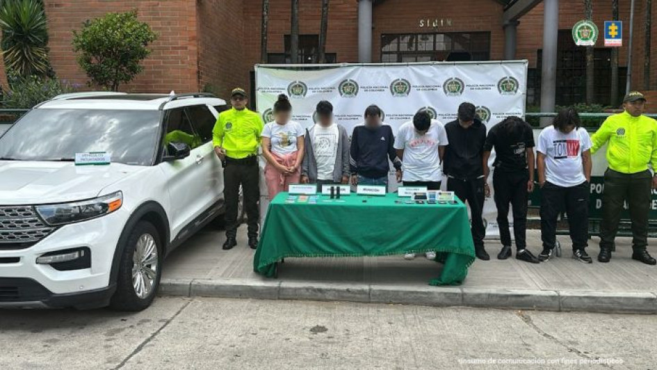 10 personas pertenecerían a la banda que cometió hurtos en siete departamentos de Colombia.
