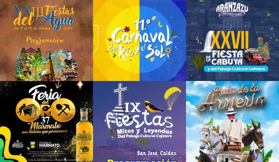 A parte de Manizales también se puede disfrutar de las fiestas en ocho municipios de Caldas. 