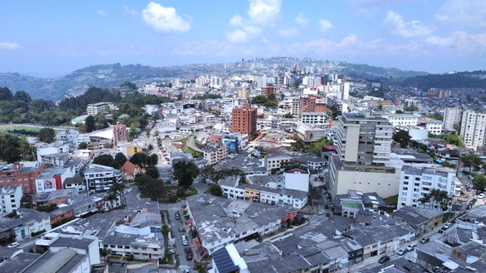 Vista de Manizales desde el sector de La Estrella.