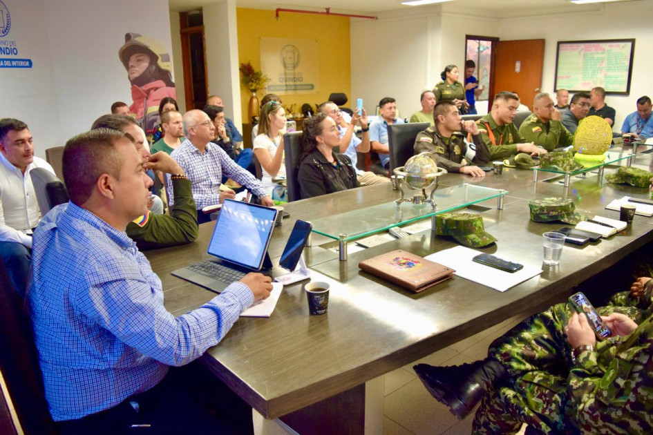 Mesa de seguridad tras robo a ciclistas en vía entre Armenia y Salento.