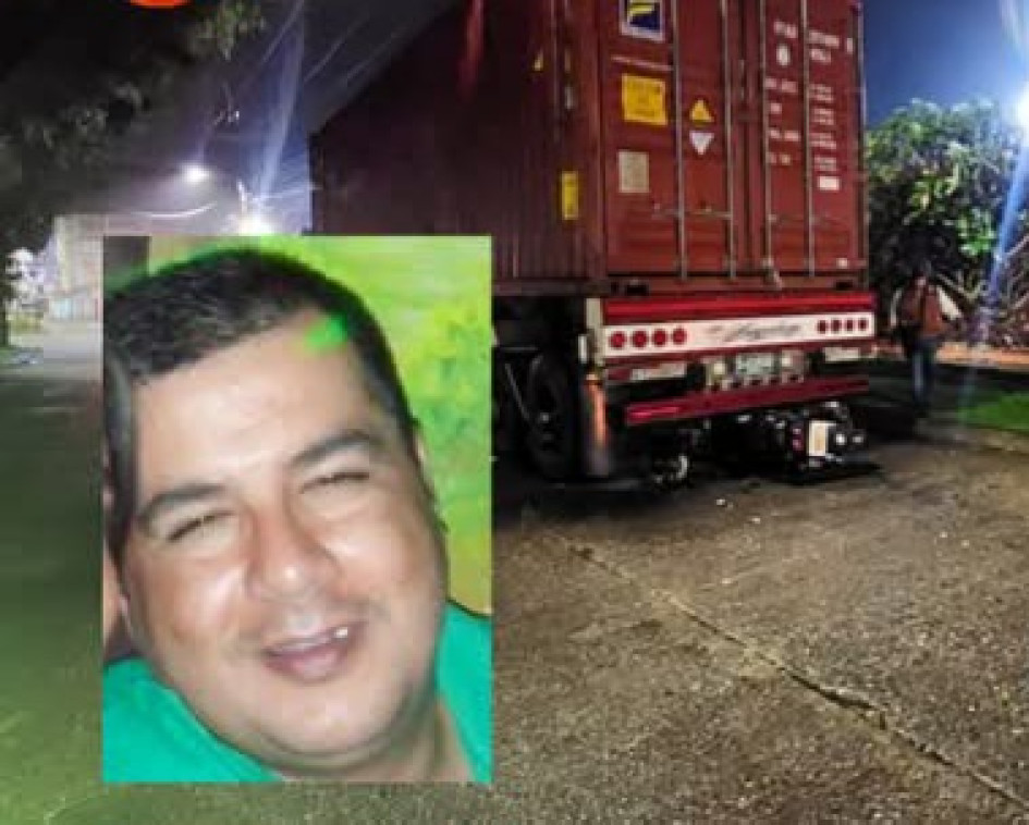 El accidente fue entre moto y tractomula