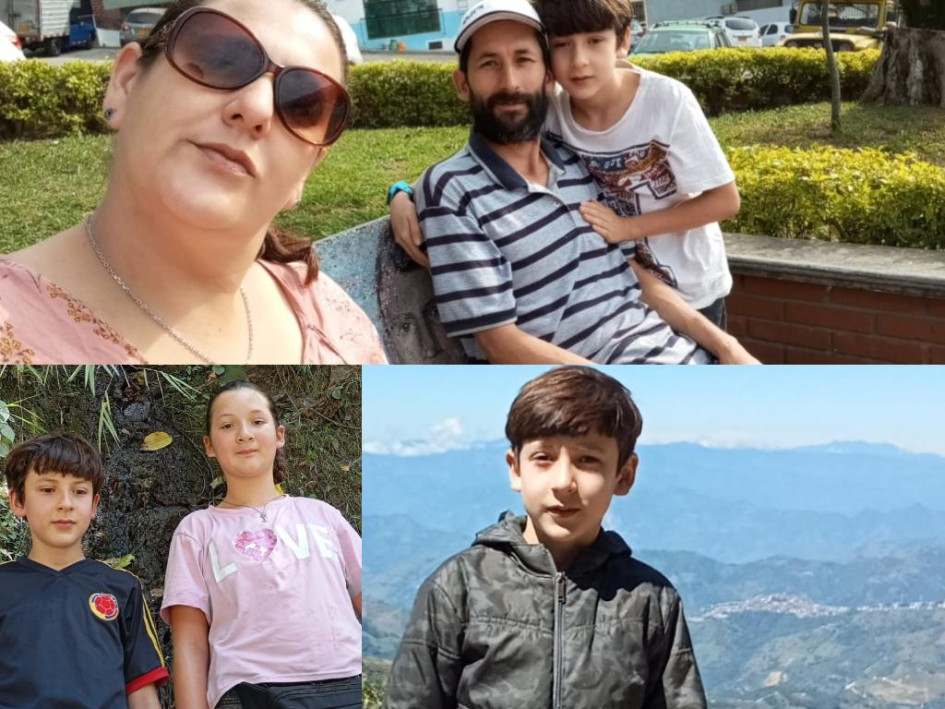 La familia Zuluaga Jiménez de Salamina. 