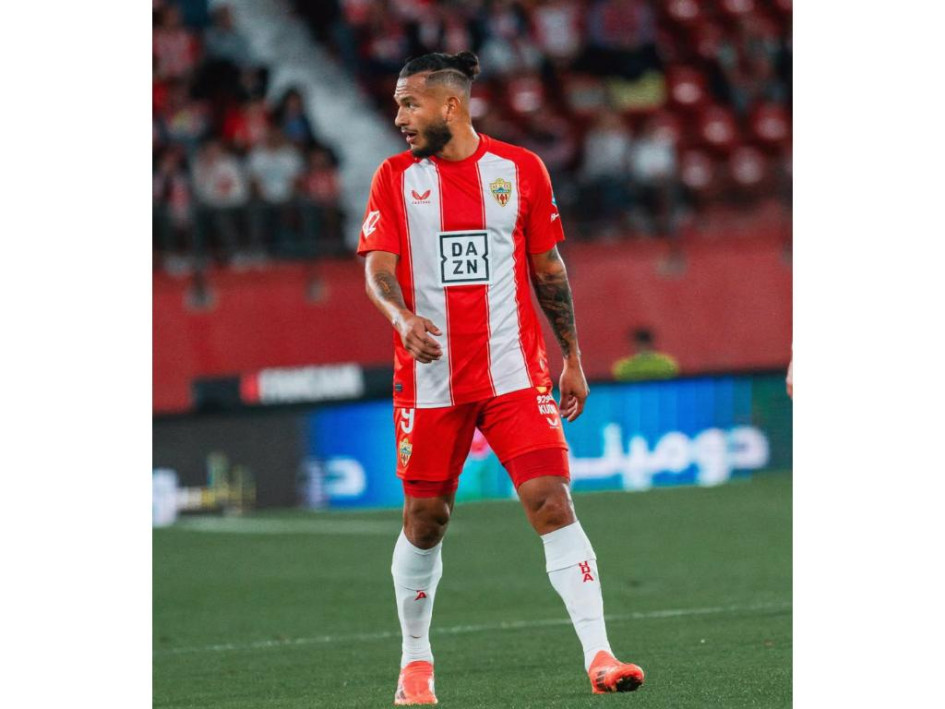 El delantero colombiano del Almería Luis Suárez. 