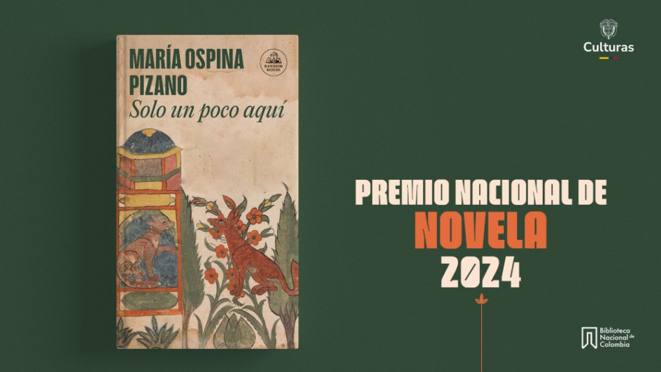 La escritora María Ospina Pizano ha sido galardonada con el Premio Nacional de Novela 2024 por su obra Solo un poco aquÍ. 