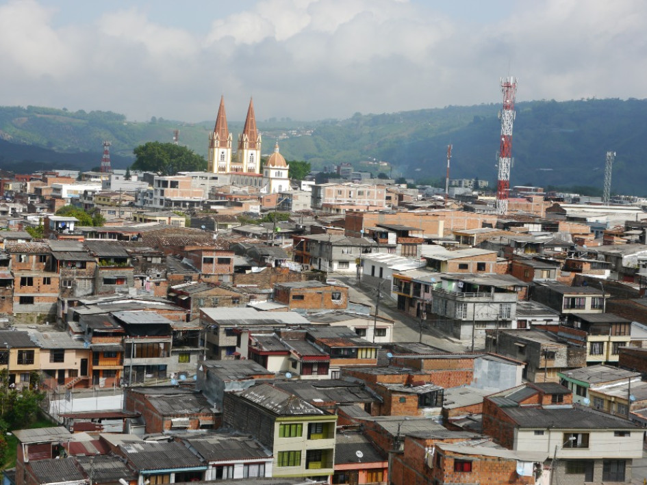 Vista panorámica de Chinchiná, en Caldas.