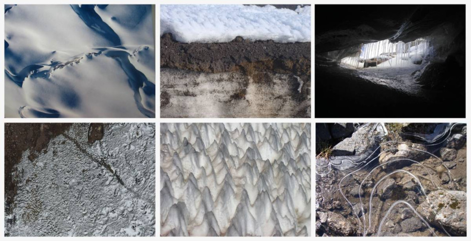 Textura de glaciares en Colombia.