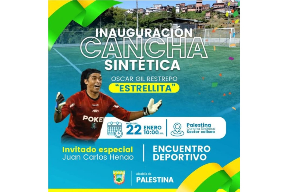 La cabecera de Palestina (Caldas) estrenará cancha sintética