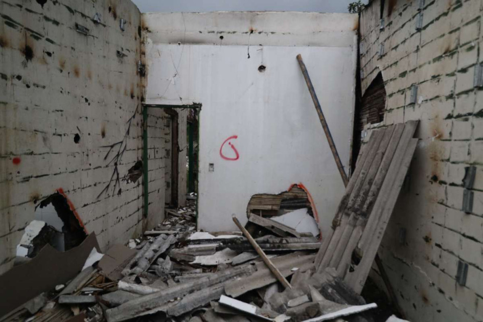 Restos de la sede B del Instituto Manizales, en el barrio Holanda.