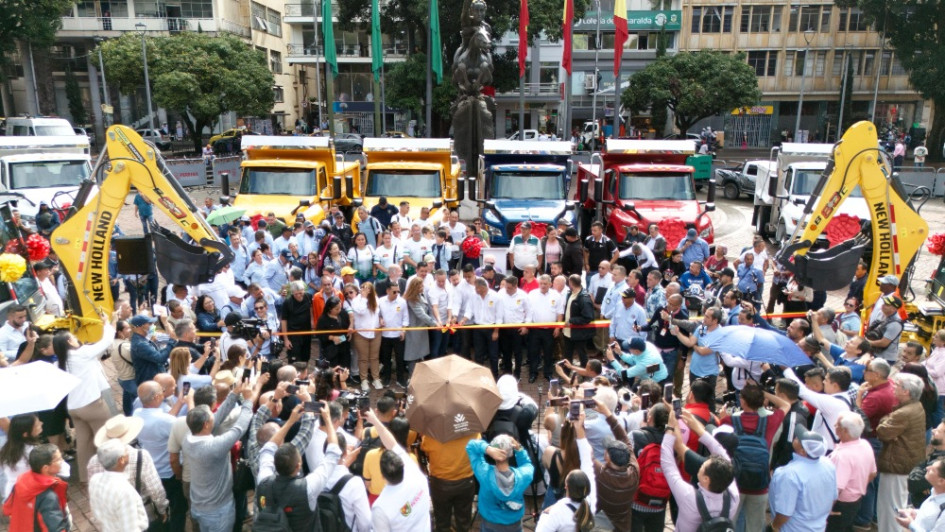 Con la nueva maquinaria en Pereira se hará el mantenimiento de los  514 kilómetros de las vías rurales que tiene la Perla del Otún. ​​​​​​​