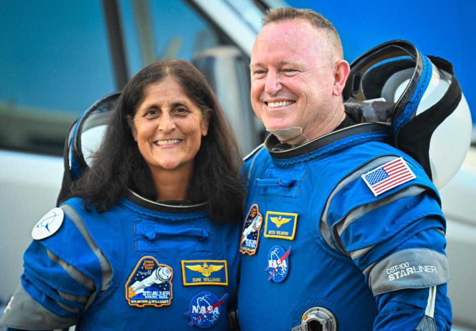 Sunita Williams y Barry Wilmore Sunita Williams y Barry Wilmore