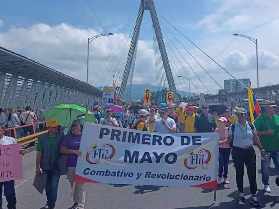 Pereira se une a la movilización del Día Internacional del Trabajador.