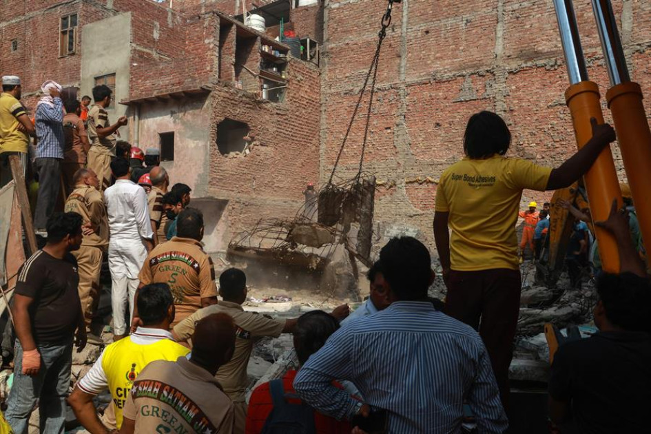 el noreste del territorio de Delhi, en la India