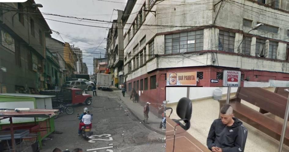 Foto google maps| LA PATRIA En esta esquina de la Galería fue la reciente captura de Jhon Alexánder González Valencia