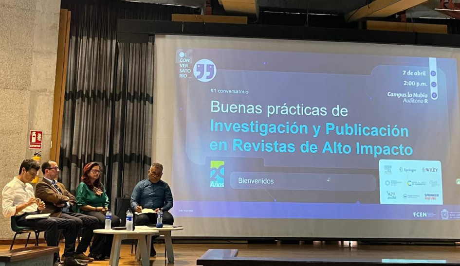 El conversatorio se llevó a cabo en el Auditorio R del campus La Nubia de la Universidad Nacional sede Manizales.