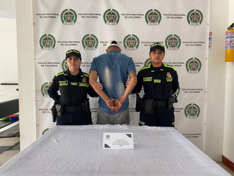 El hombre capturado este sábado.