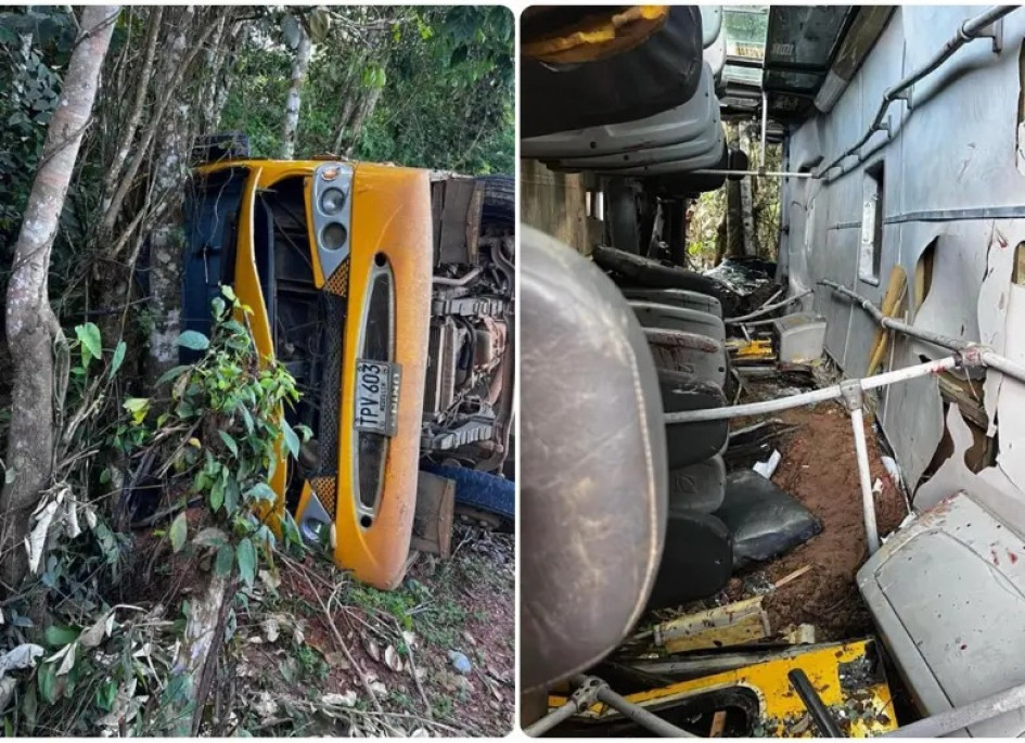 El accidente de los menores.