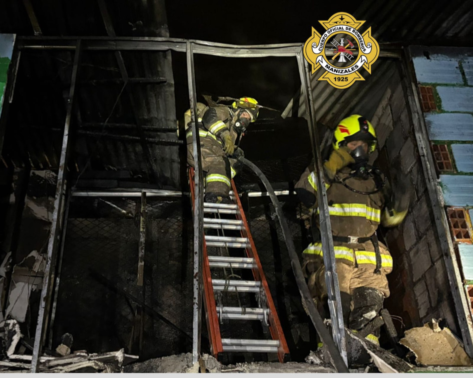 El incendio afectó a una persona