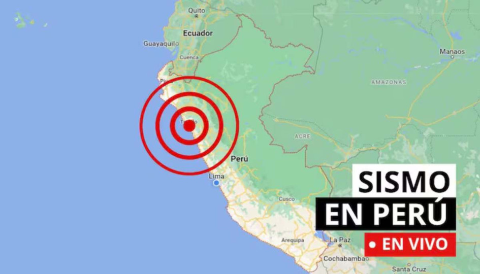 Temblor en Perú. En la imagen se refleja la magnitud, el epicentro y los reportes del IGP sobre los últimos sismos en el país. 