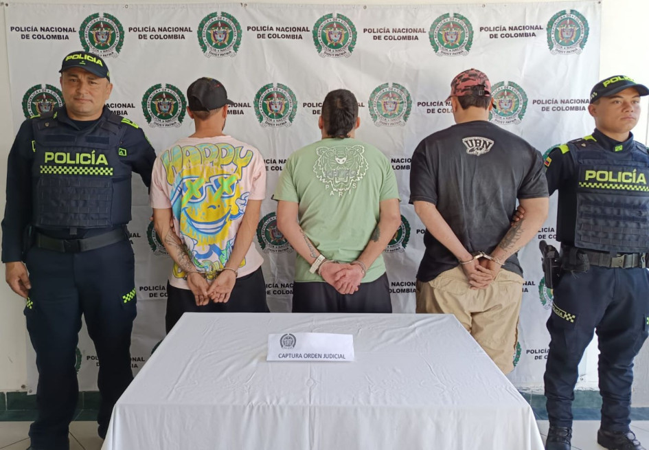 Garfield, Cristofer y Granada, quienes serán procesados por hurto calificado y agravado.