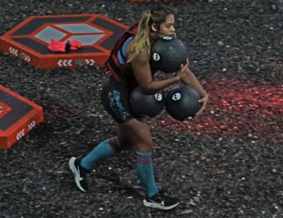 Daniela Zuluaga, Dani, durante su última competencia en el Desafío Siglo XXI. La melliza manizaleña fue eliminada.