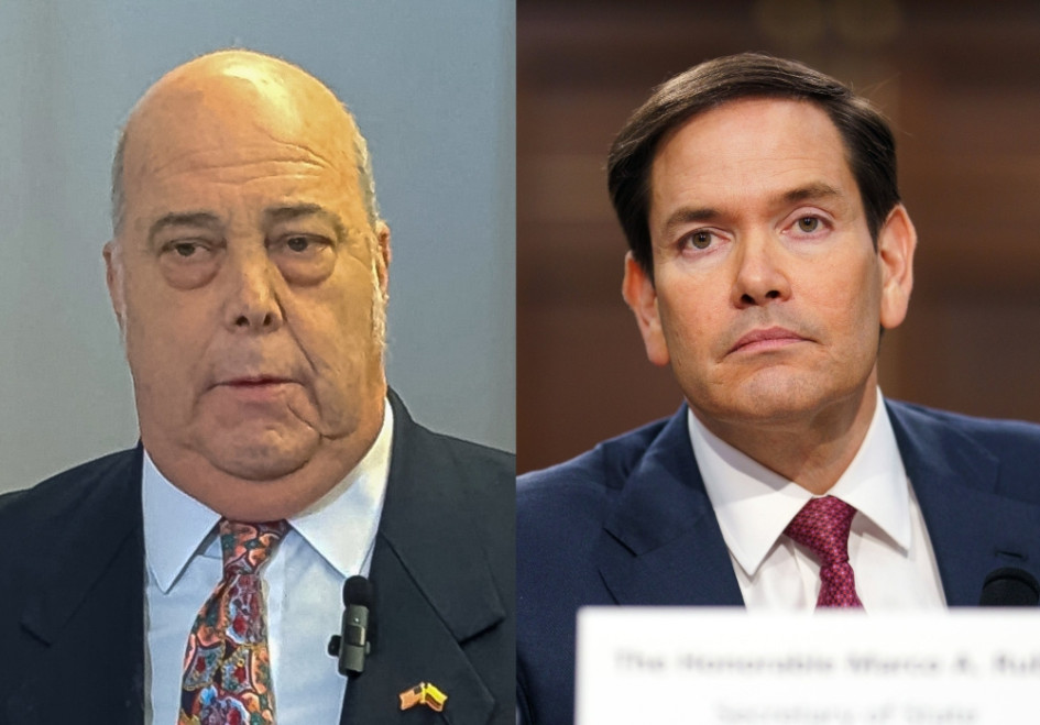 Daniel García-Peña, embajador colombiano en Estados Unidos, y Marco Rubio, secretario de Estado de Estados Unidos.