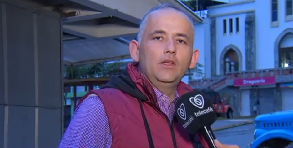 El alcalde de Belén de Umbría John Fredy Montes Velasquez. 