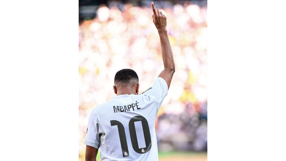 El nuevo 10 del Real Madrid, Kylian Mbappé.