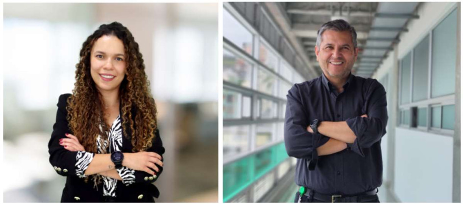 Judith Alzate Acevedo y Ricardo Uribe Gómez, directora de Programas técnicos y tecnológicos y el coordinador de la Oficina de Graduados de la Universidad de Manizales. 