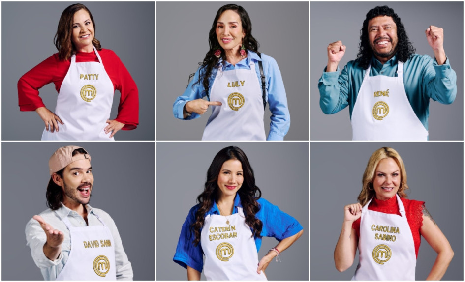 Las 6 celebridades que participaron en el reto de eliminación de este lunes (14 de julio) en MasterChef Celebrity 2025.