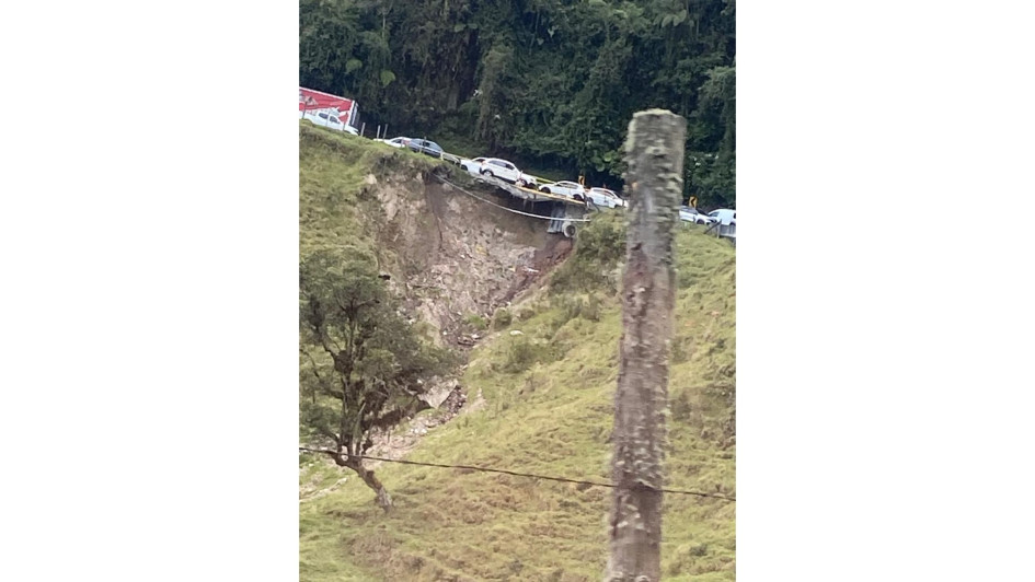 Así se ve este tramo en el sector de Cerro Bravo.